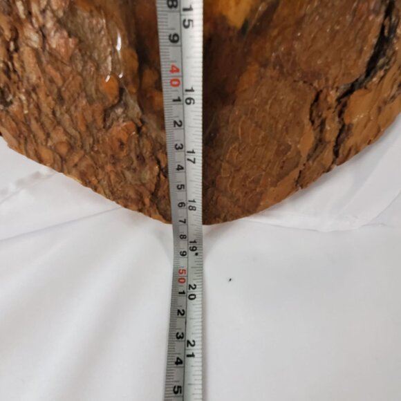 Vintage 1982 Jesus Christ Painting On Black Hills Pine Bark Wall Art 18.5" x 10" - Picture 10 of 12